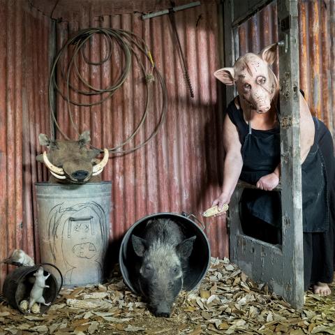 Foto: „Snack Time“ © Roger Ballen